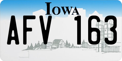 IA license plate AFV163