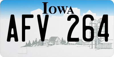 IA license plate AFV264