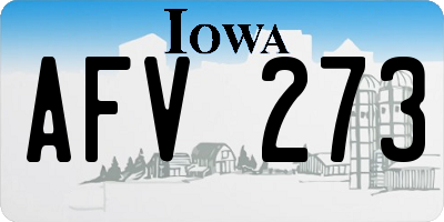 IA license plate AFV273