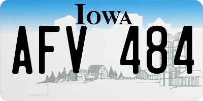 IA license plate AFV484