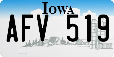 IA license plate AFV519