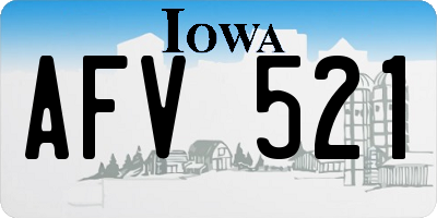 IA license plate AFV521