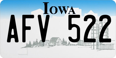IA license plate AFV522
