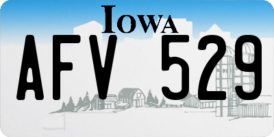 IA license plate AFV529