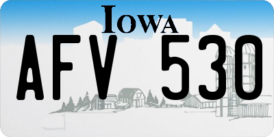 IA license plate AFV530