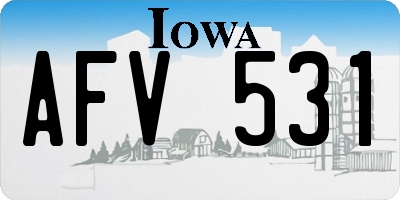IA license plate AFV531
