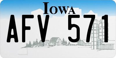 IA license plate AFV571