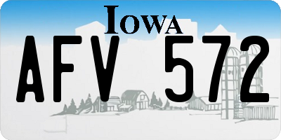 IA license plate AFV572