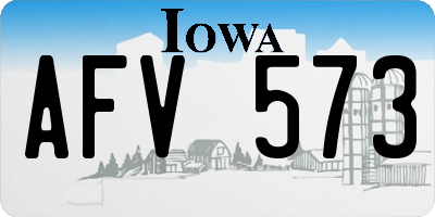 IA license plate AFV573