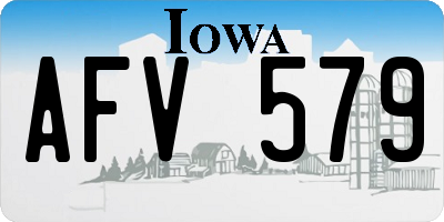 IA license plate AFV579