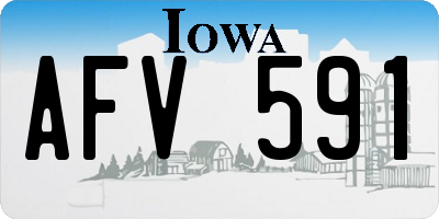 IA license plate AFV591