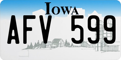 IA license plate AFV599