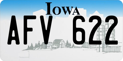 IA license plate AFV622