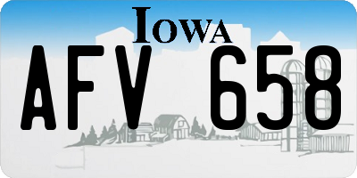 IA license plate AFV658