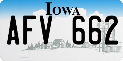 IA license plate AFV662
