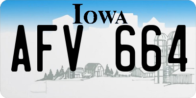 IA license plate AFV664