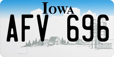 IA license plate AFV696