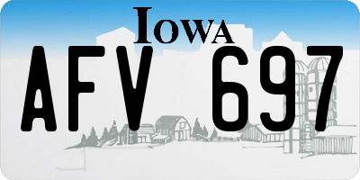 IA license plate AFV697