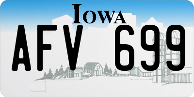 IA license plate AFV699