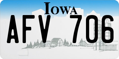 IA license plate AFV706