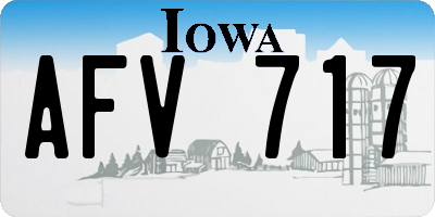 IA license plate AFV717