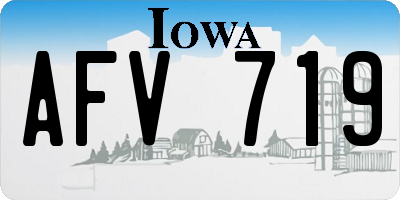 IA license plate AFV719