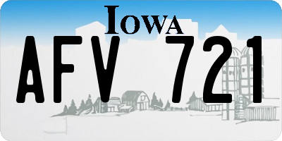 IA license plate AFV721