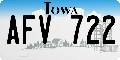 IA license plate AFV722
