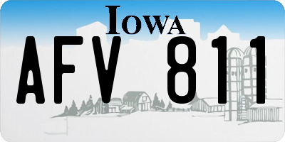 IA license plate AFV811