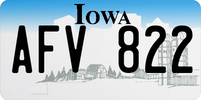 IA license plate AFV822