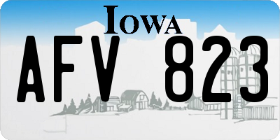 IA license plate AFV823