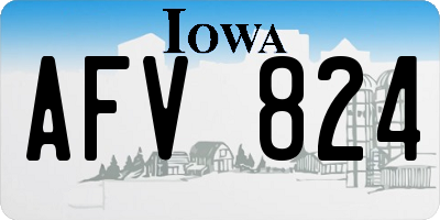 IA license plate AFV824