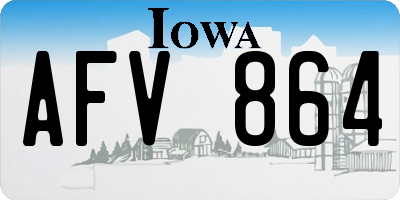 IA license plate AFV864