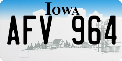 IA license plate AFV964
