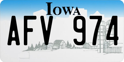 IA license plate AFV974
