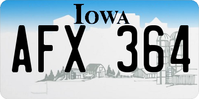 IA license plate AFX364