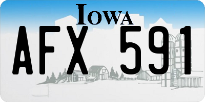 IA license plate AFX591