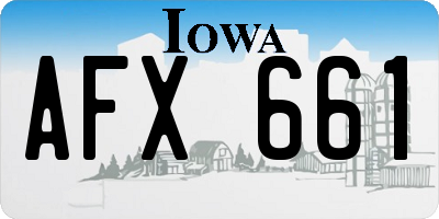 IA license plate AFX661