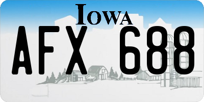 IA license plate AFX688