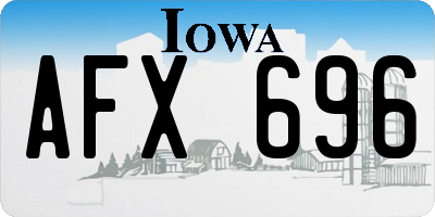 IA license plate AFX696