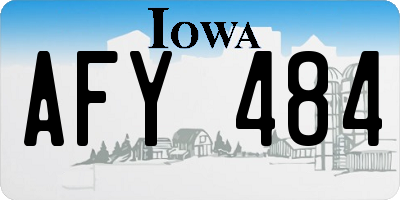 IA license plate AFY484