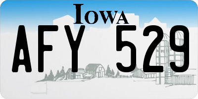 IA license plate AFY529