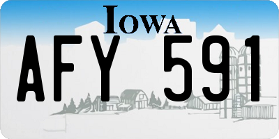 IA license plate AFY591