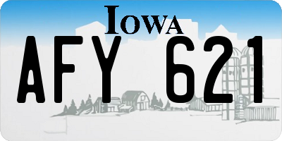 IA license plate AFY621