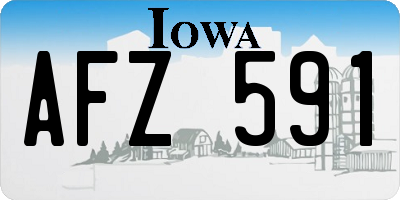 IA license plate AFZ591