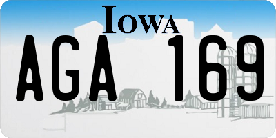 IA license plate AGA169