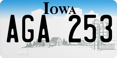 IA license plate AGA253