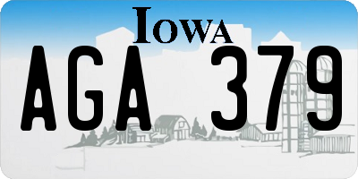 IA license plate AGA379