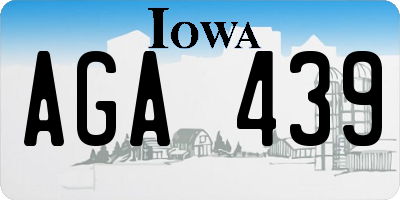 IA license plate AGA439