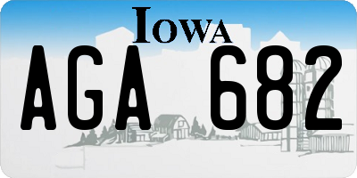 IA license plate AGA682